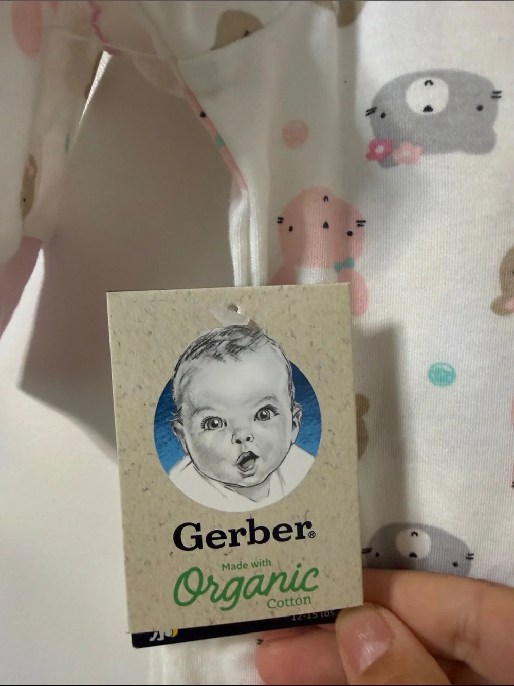Gerber Organic Baby Girls' 4-piece pajama set